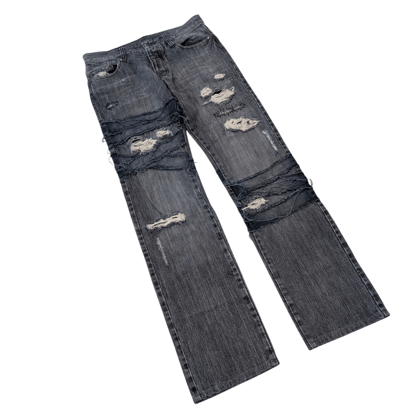 Japanese Brand Edge Rupert Distressed Gauze Denim Size US 30 / EU 46 - 2 Thumbnail
