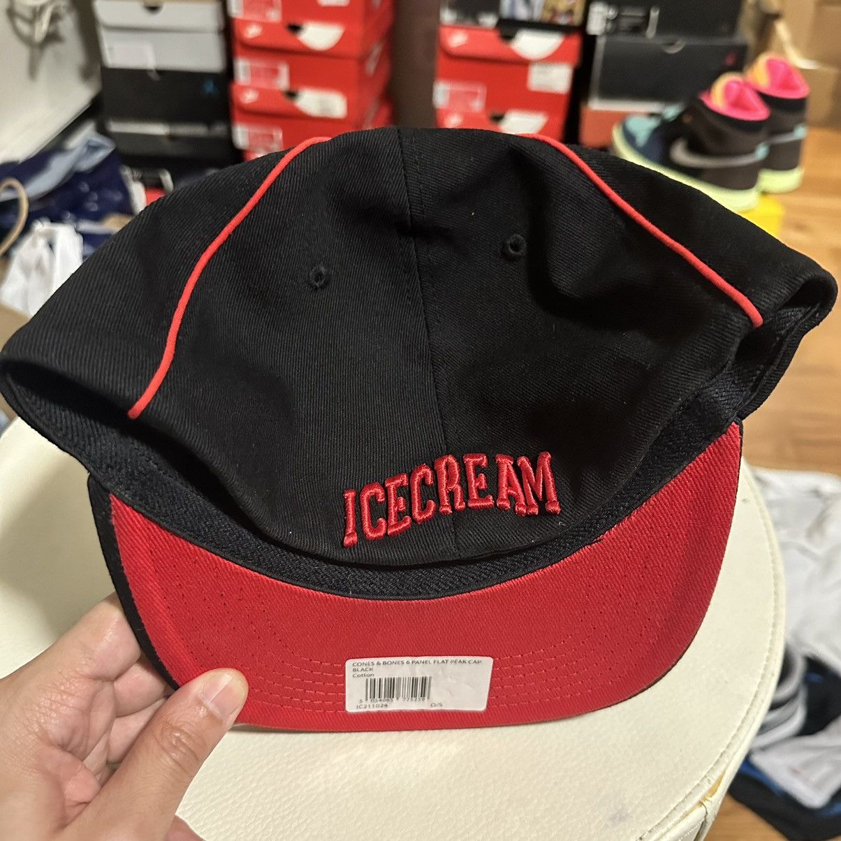 Icecream Cone & Bones 6 Panel Flat Peak Cap Size ONE SIZE - 2 Thumbnail