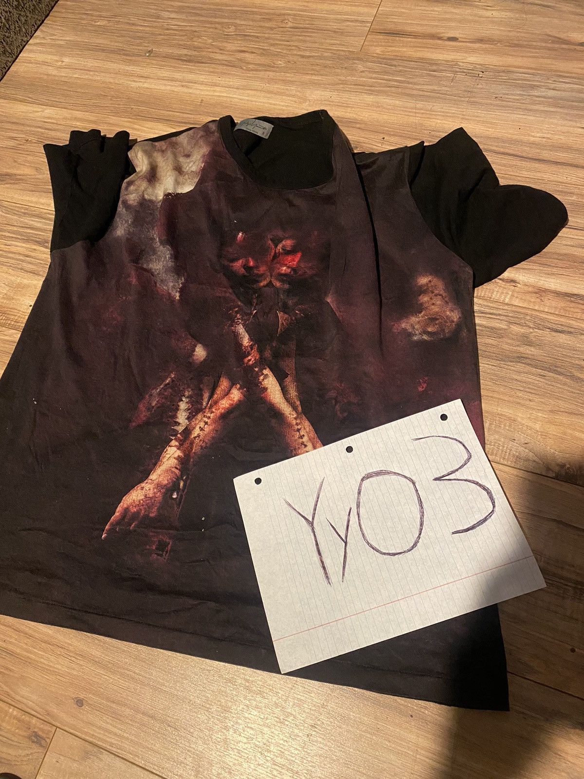 image of Yohji Yamamoto Two Faces Girl in Black, Men's (Size Large)