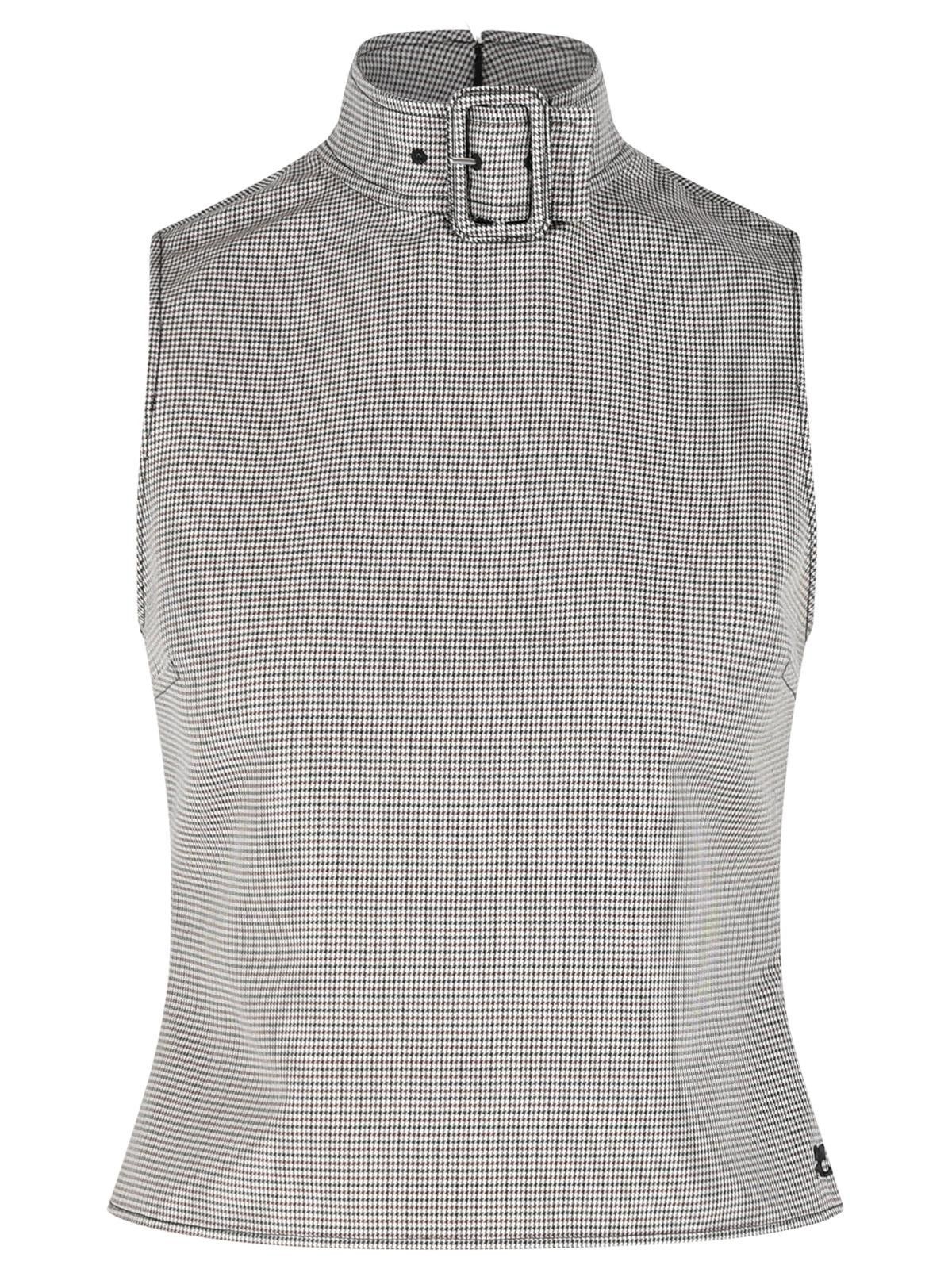 Courreges COURREGES 'Buckle' Tank Top In Beige Wool Blend Size S / US 4 / IT 40 - 1 Thumbnail