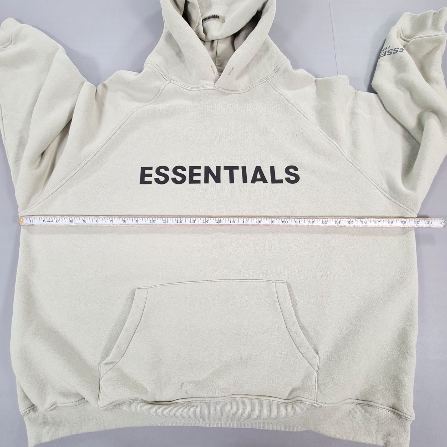 Fear of God Fear Of God Essentials Hoodie Mens XL Green Oversized Fleece Kangaroo Pocket Logo Boxy/Regular Fit Size US XL / EU 56 / 4 - 6 Thumbnail