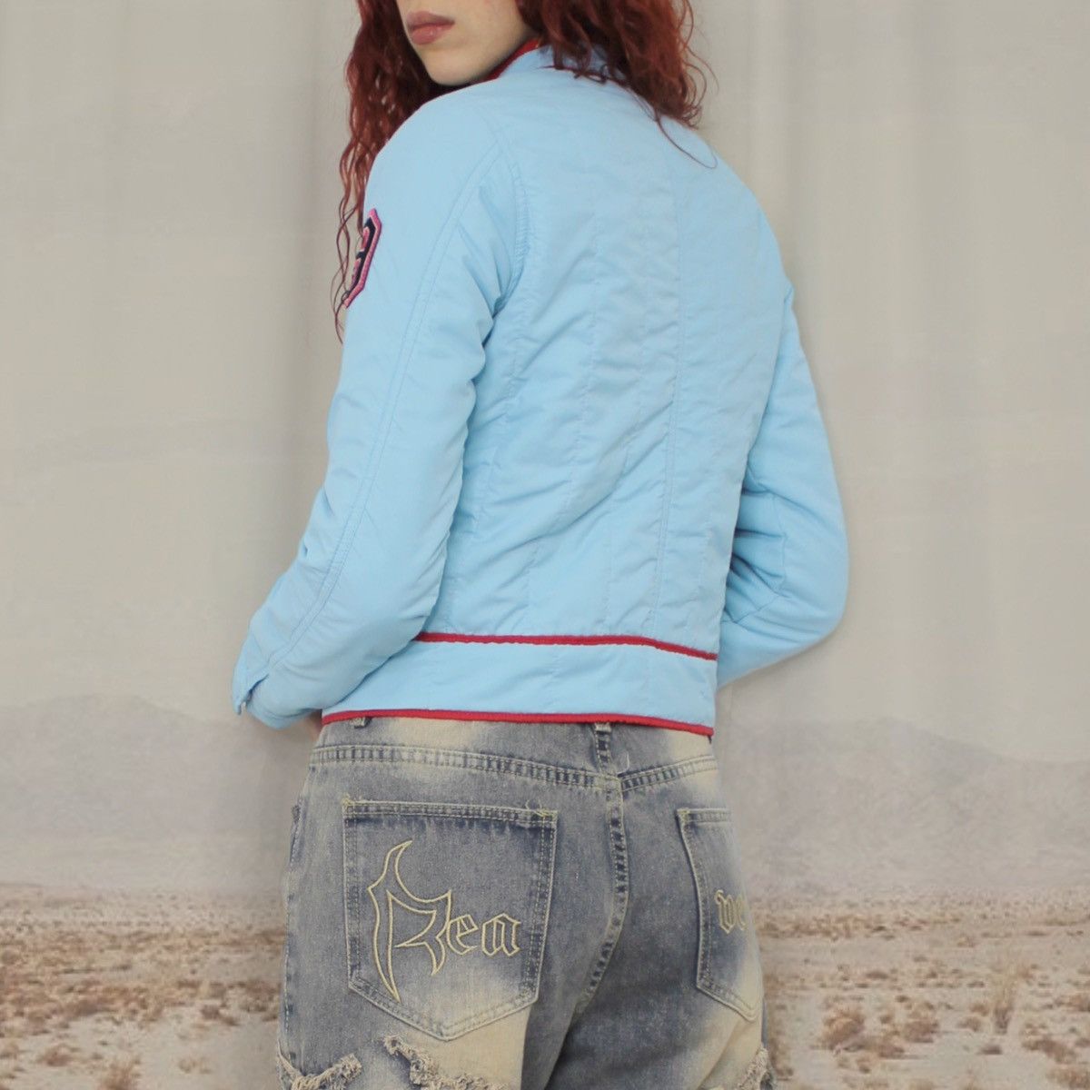 Vintage ❄️TEAL PADDED JACKET❄️ Size S / US 4 / IT 40 - 3 Thumbnail