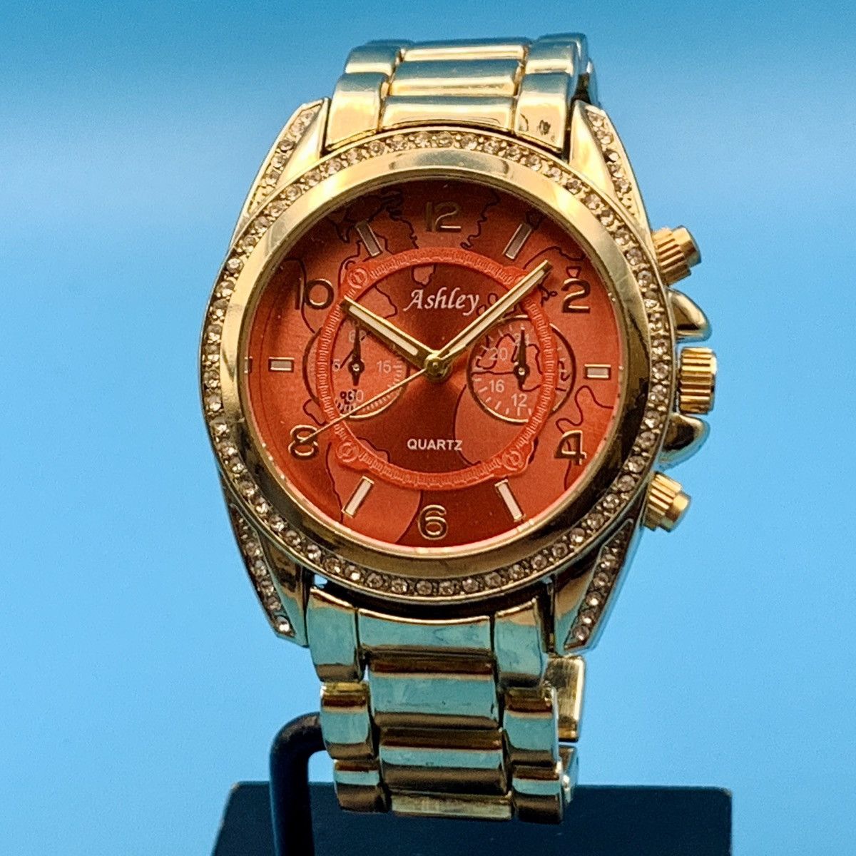 Other ASHLEY 7694 Women’s Wristwatch Crystals Map Works New Batt Size ONE SIZE - 1 Thumbnail