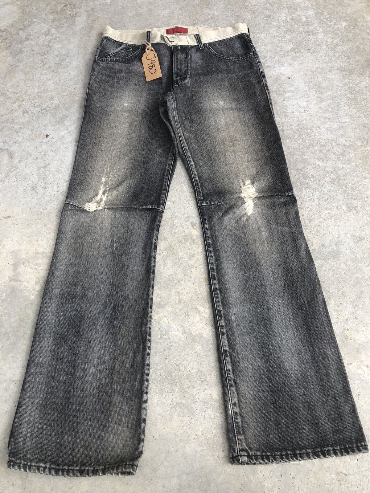 Edwin Japanese Edwin Flared Jeans Distressed Jeans Size US 32 / EU 48 - 1 Thumbnail