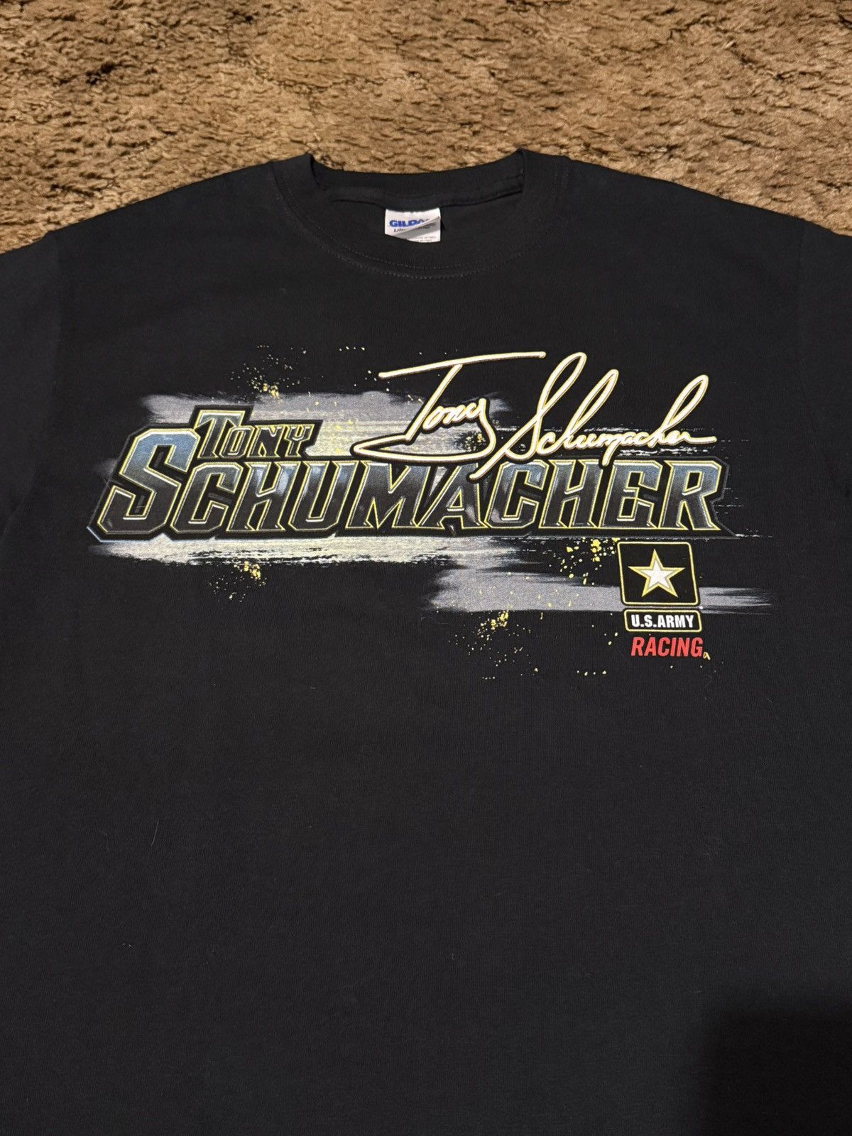 Vintage Vintage Y2K US Army Racing T-Shirt Tee Black Small Size US S / EU 44-46 / 1 - 4 Thumbnail