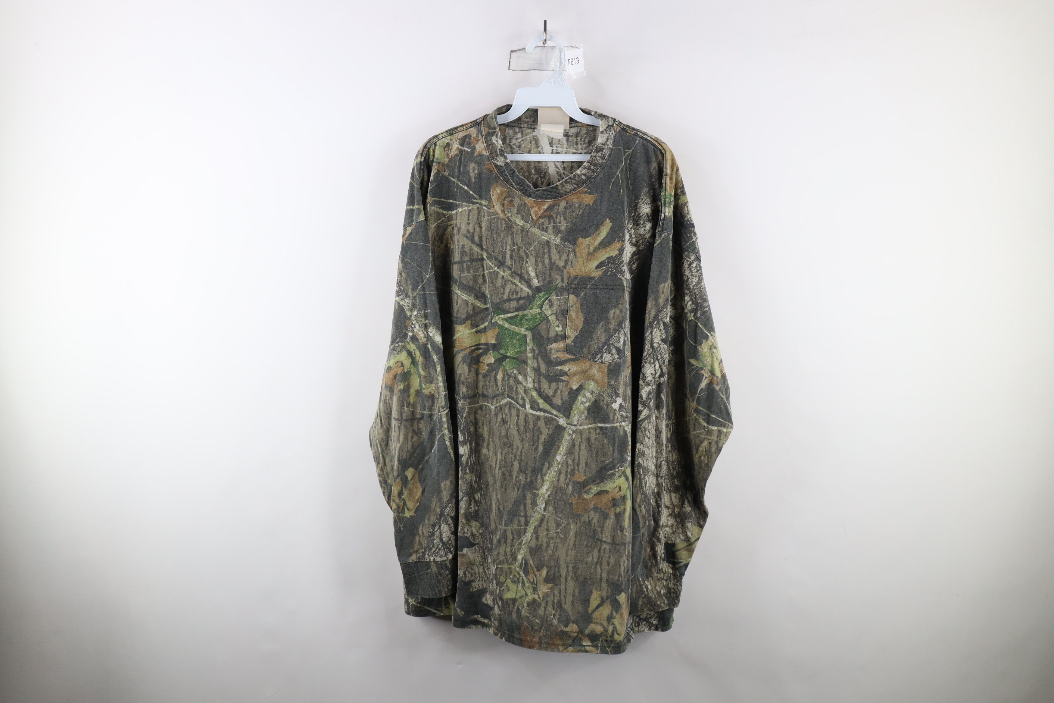 Vintage Vintage 90s Streetwear Oak Camouflage Long Sleeve T-Shirt Size US XXL / EU 58 / 5 - 1 Thumbnail