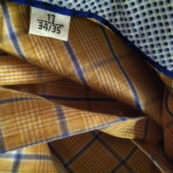 BUGATCHI BUGATCHI MENS ORANGE COTTON CASUAL SHIRT SIZE: 17/34-35 Size US XL / EU 56 / 4 - 8 Thumbnail