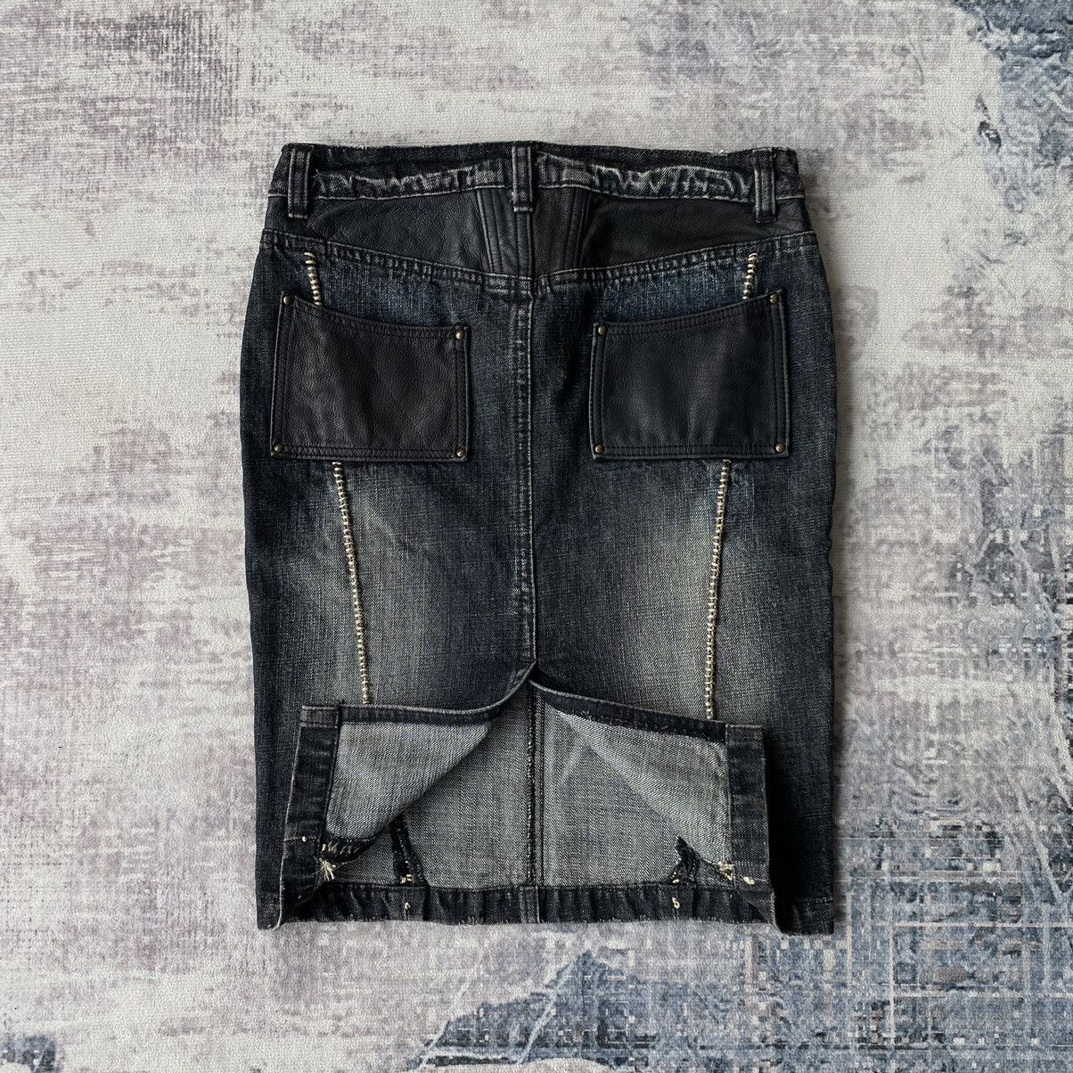 If Six Was Nine × KMRii × Other Nicolas Lee Onyx Skirt Denim