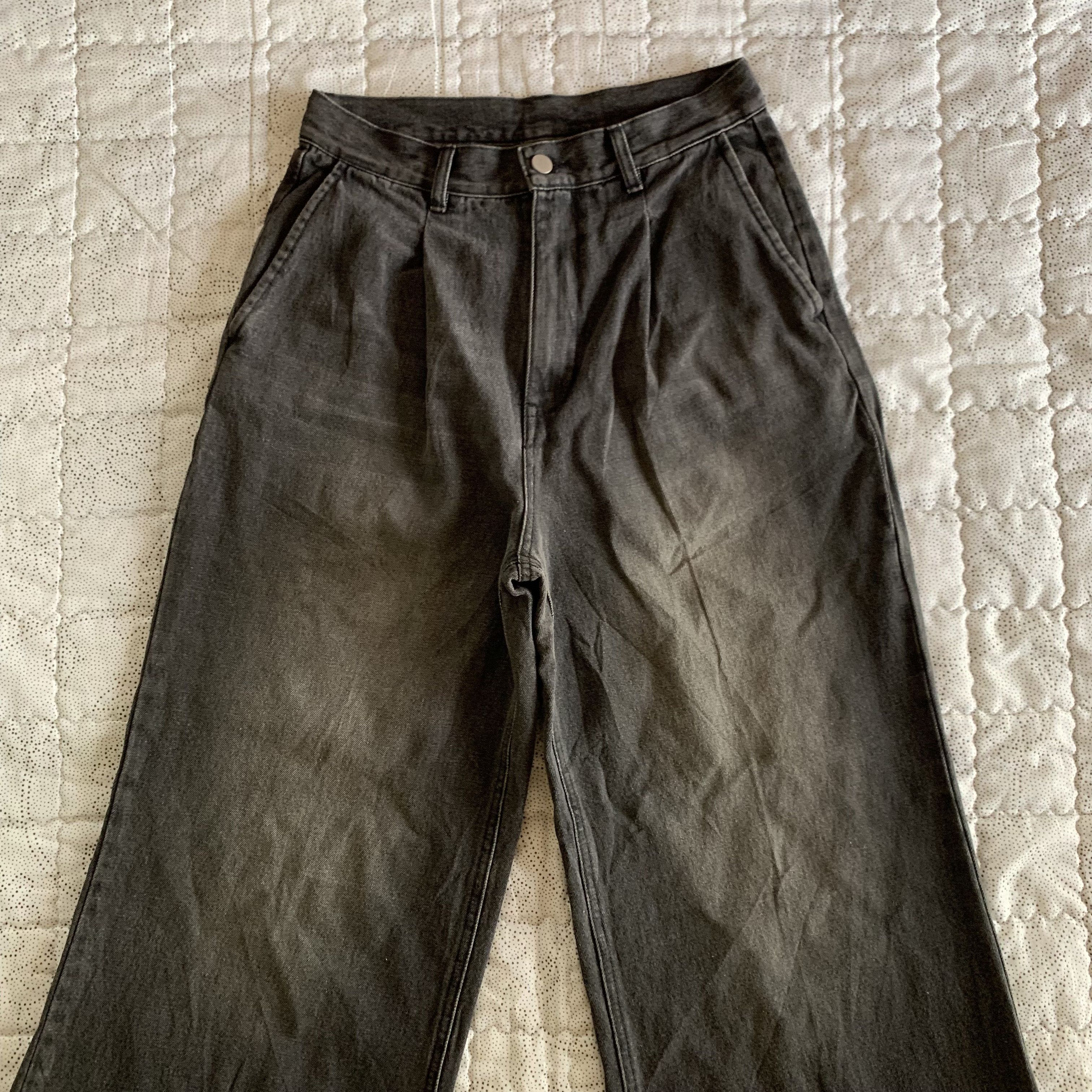 Japanese Brand Rare Mono Mart Baggy Wide Leg Jeans Japanese Brand Size US 27 - 2 Thumbnail