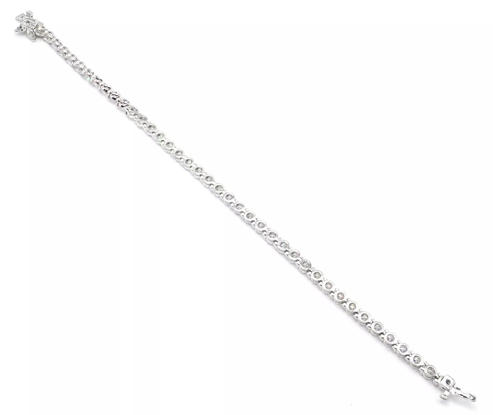 Tiffany & Co. Tiffany & Co Platinum 6.5ct Diamond Line Tennis Bracelet Size ONE SIZE - 13 Thumbnail