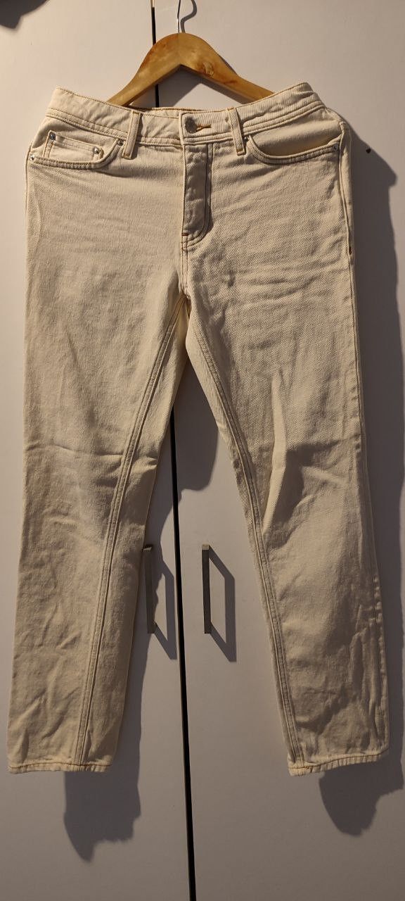 River Island River Island white slim fit mens jeans 28/32 Size US 28 / EU 44 - 1 Thumbnail
