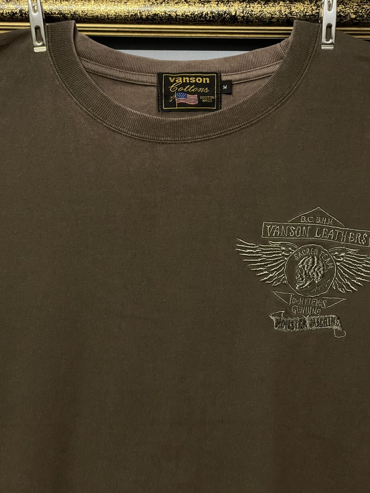 Avirex Vintage 90s Designer Avirex Monstes Machine Skull Faded Tee Size US M / EU 48-50 / 2 - 7 Thumbnail