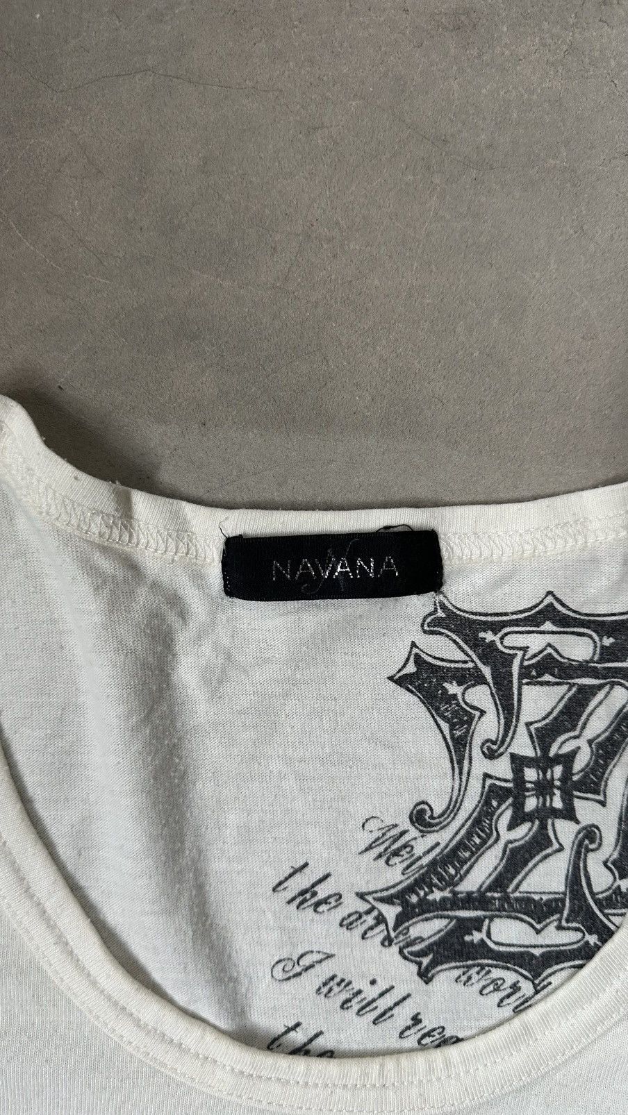 Japanese Brand VINTAGE NAVANA DROPKHFS AFFLICTION TEE Size US S / EU 44-46 / 1 - 4 Thumbnail