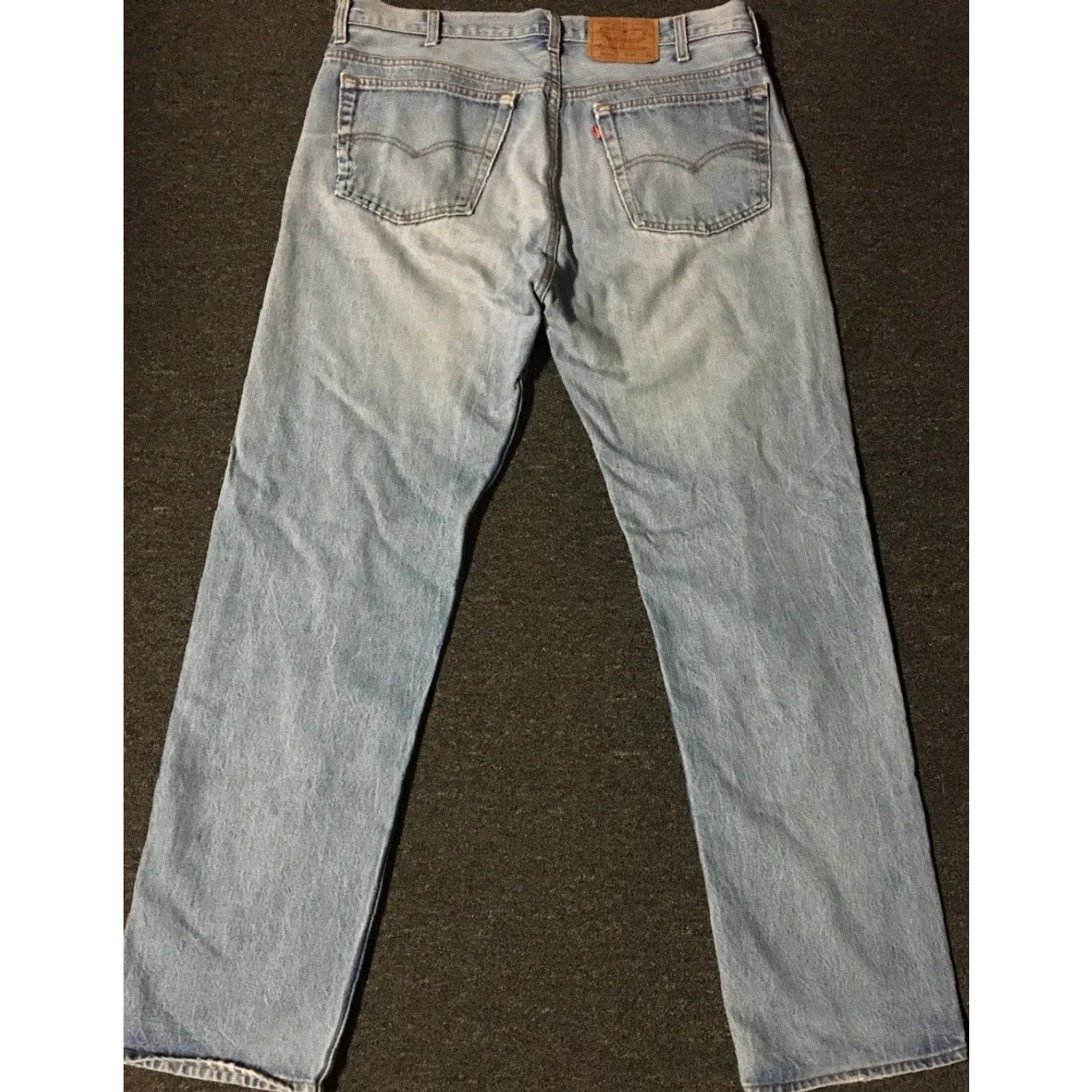 Levi's VINTAGE Levi's 501 Jeans Mens 38 Blue Distressed Button Fly Straight 33 Inseam USA 80s 90s Grunge Punk Rock Biker 1980s 1990s Size US 38 / EU 54 - 2 Thumbnail