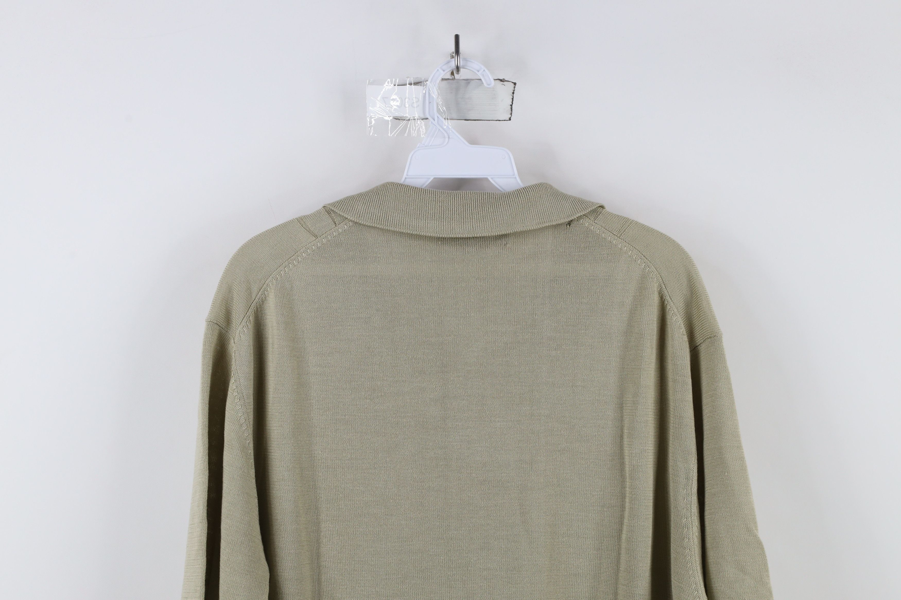 Vintage Vintage 90s Streetwear Ribbed Knit Collared Polo Shirt Size US L / EU 52-54 / 3 - 9 Thumbnail