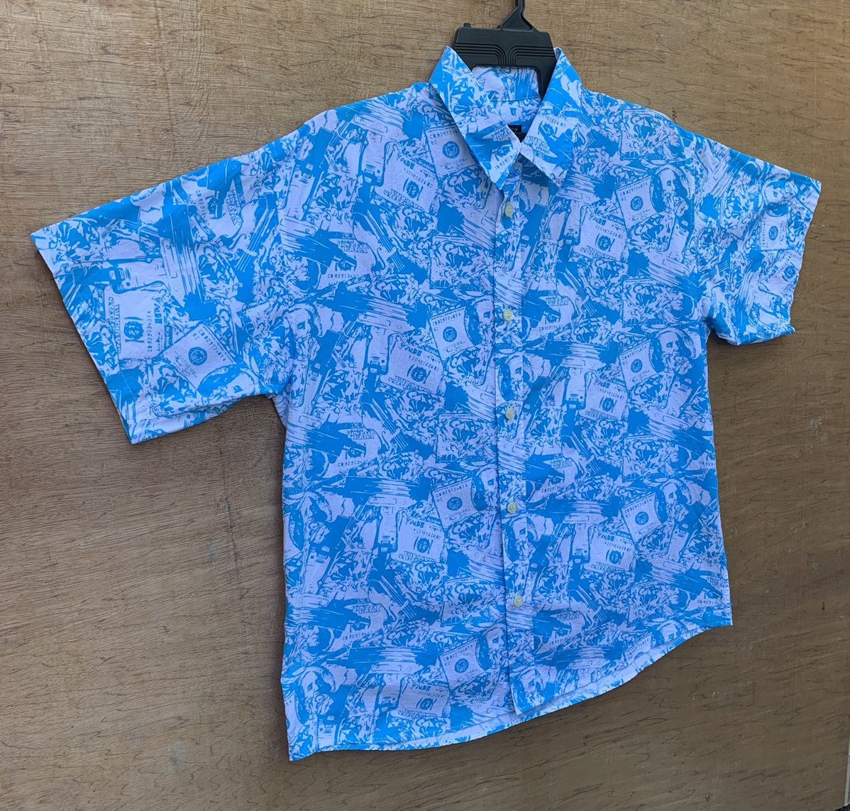 Art Comes First Full Print Dollar Notes Button Ups Shirt by Ally&Dia Size US XL / EU 56 / 4 - 4 Thumbnail