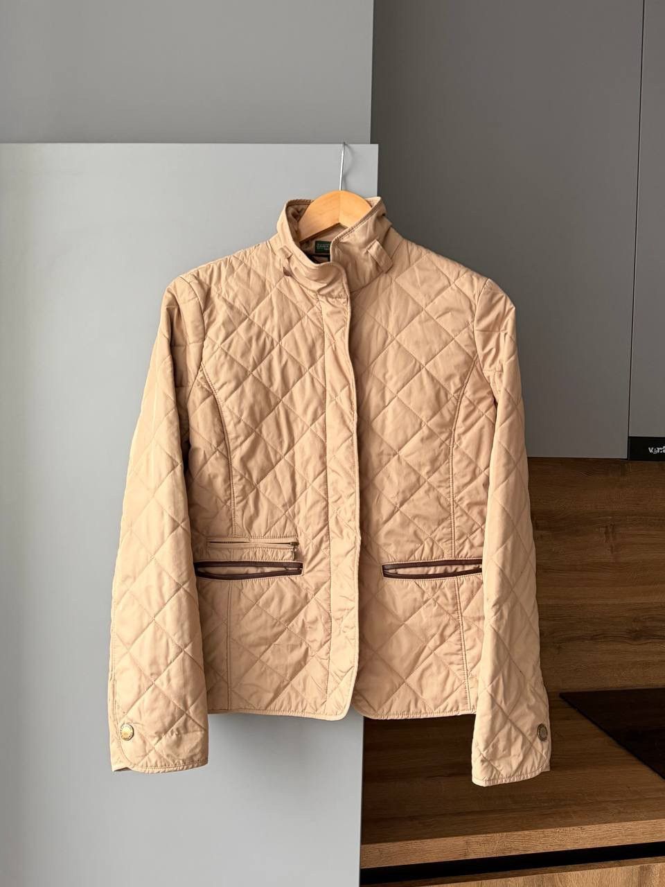 Polo Ralph Lauren Vintage Ralph Lauren Beige Quilted Jacket Size S / US 4 / IT 40 - 1 Thumbnail