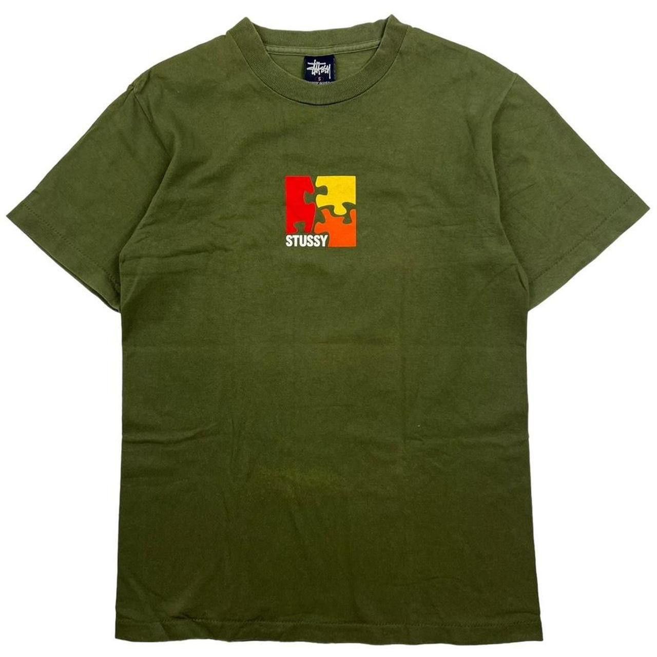 Stussy Vintage 90s Stussy Jigsaw T-Shirt - Small Size US S / EU 44-46 / 1 - 1 Thumbnail