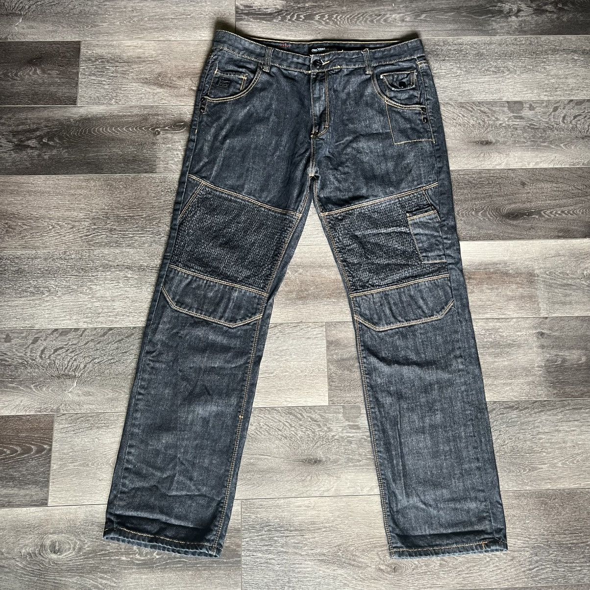 Ecko Unltd. Vintage Ecko Unlimited Biker Riveted Straight Denim Jeans 38 Size US 38 / EU 54 - 1 Thumbnail