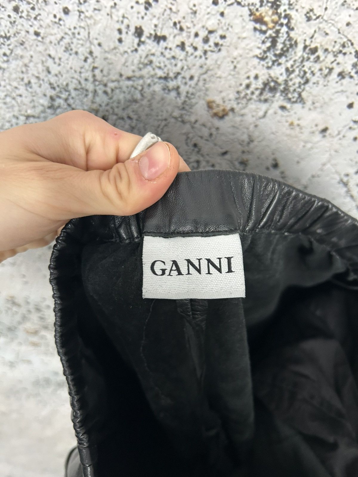 Ganni Ganni Avant Garde Genuine Leather Pants Grunge Rock Punk Size 26" / US 2 / IT 38 - 6 Thumbnail
