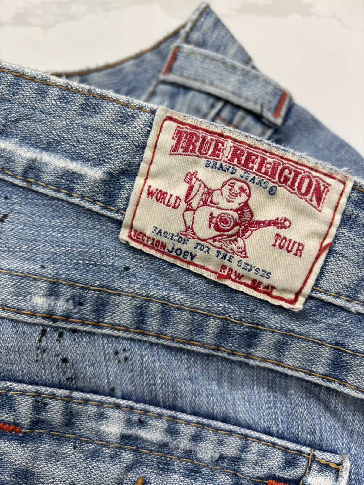 Hysteric Glamour × True Religion True Religion Joey Bootcut Flare Distressed Denim Jeans Size 27" / US 4 / IT 40 - 11 Thumbnail