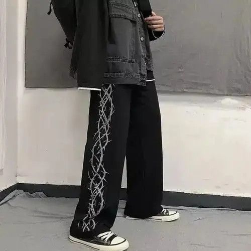 Jean Rising Thorn Black Bundle Pants Japanese Brand Size US 30 / EU 46 - 1 Thumbnail