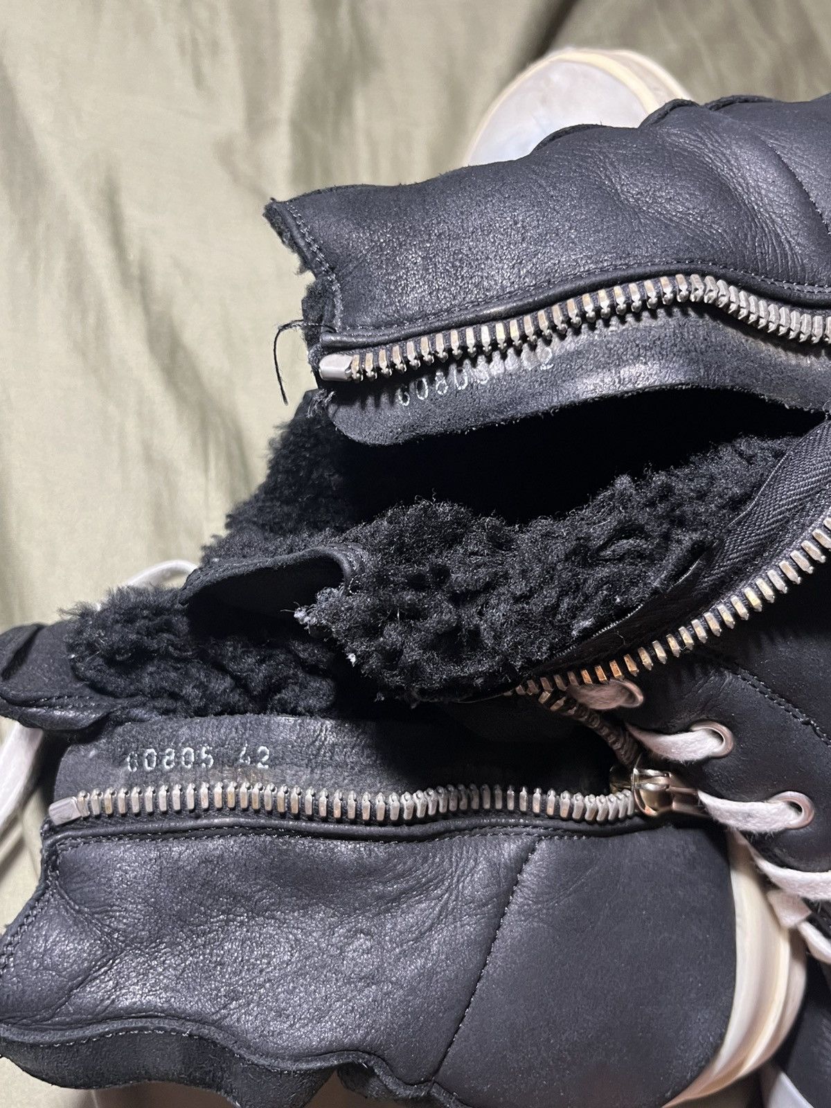 Rick Owens Rick owens shearling ramones Size US 9.5 / EU 42-43 - 9 Thumbnail