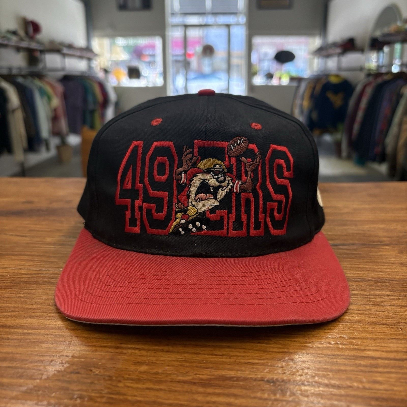 Logo 7 Vintage 90s NFL SF 49ers X Taz Looney Toons Snap Back Hat Size ONE SIZE - 1 Thumbnail