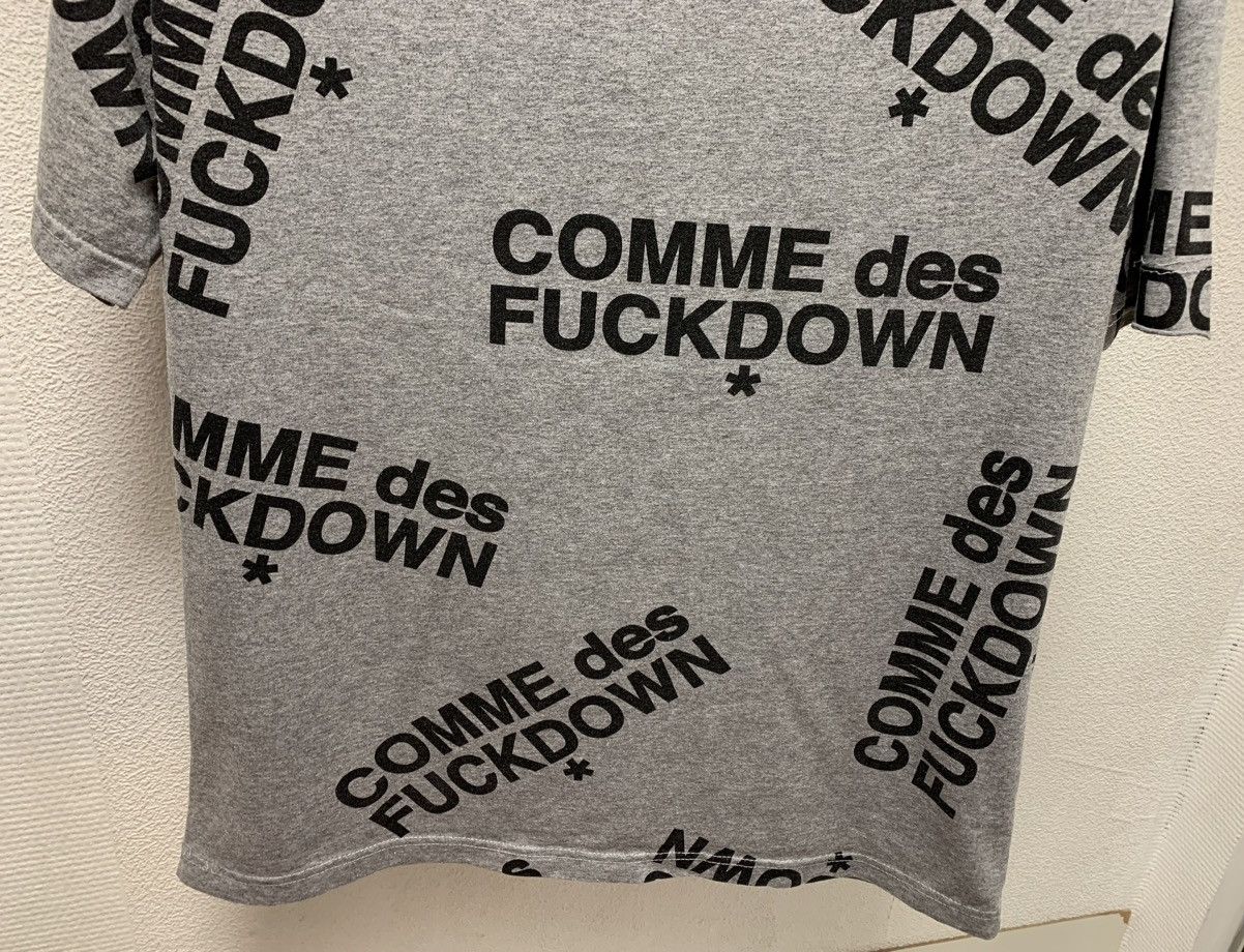 Comme Des Fuck Down Comme des FUCKDOWN monogram grey t-shirt M-L s Size US M / EU 48-50 / 2 - 6 Thumbnail