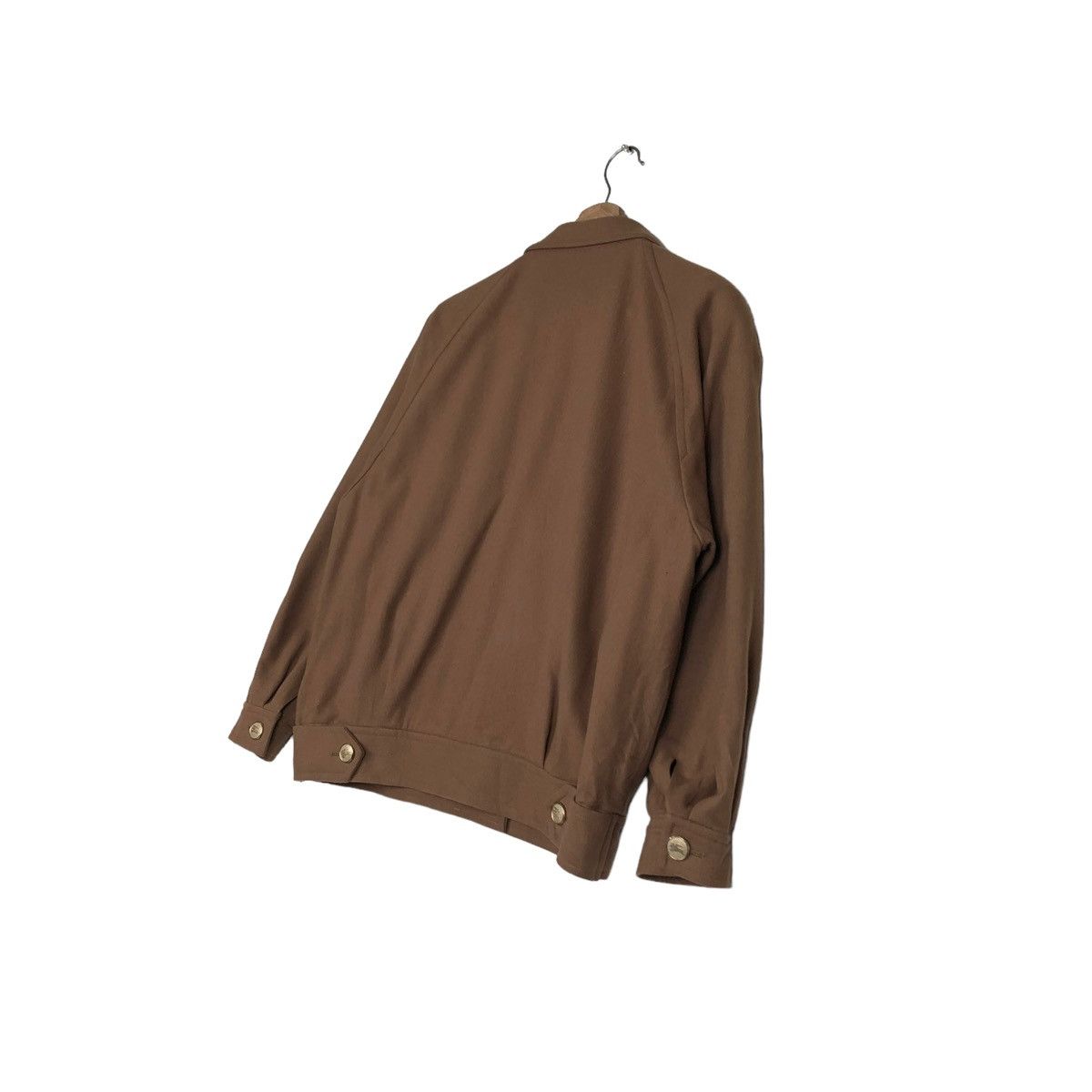 Burberry 🔥RICH BROWN - VINTAGE WOOL BOMBER JACKET BURBERRYS Size US M / EU 48-50 / 2 - 10 Thumbnail