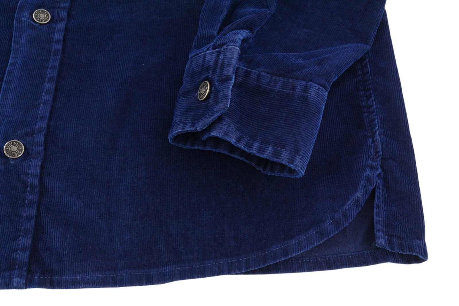 Diesel S-BUN-CORD L Washed Blue Corduroy Snap Shirt 41006 Size US L / EU 52-54 / 3 - 4 Thumbnail