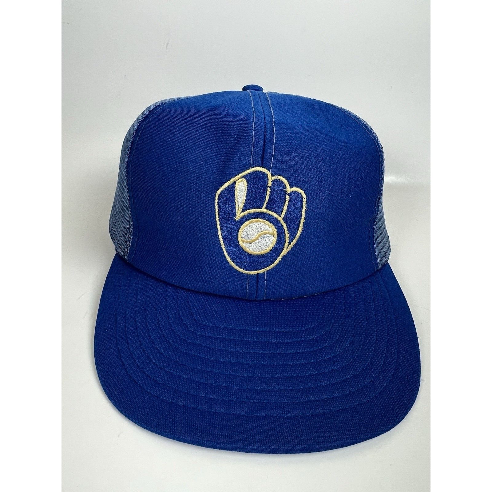 Vintage Vintage Milwaukee Brewers Trucker Mesh Snap Back Hat Basebal Size ONE SIZE - 2 Thumbnail
