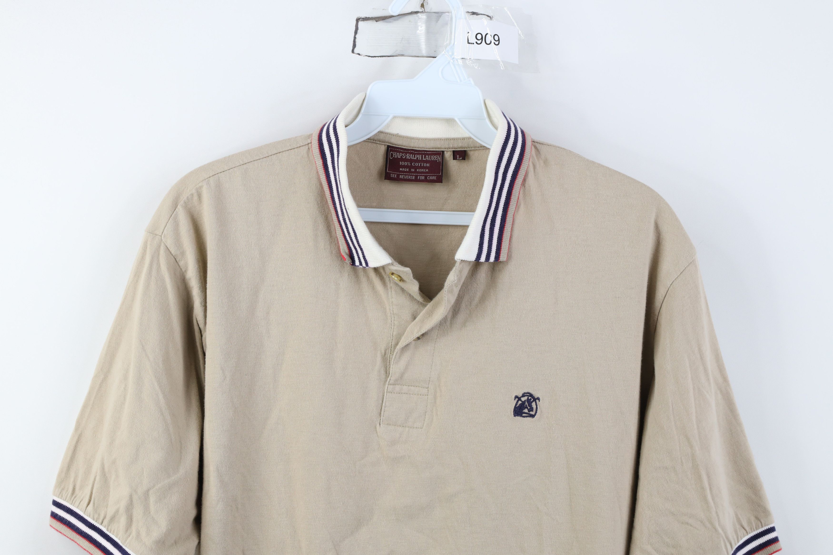 Ralph Lauren Vintage 70s Chaps Ralph Lauren Horse Crest Collared Polo Size US L / EU 52-54 / 3 - 2 Thumbnail