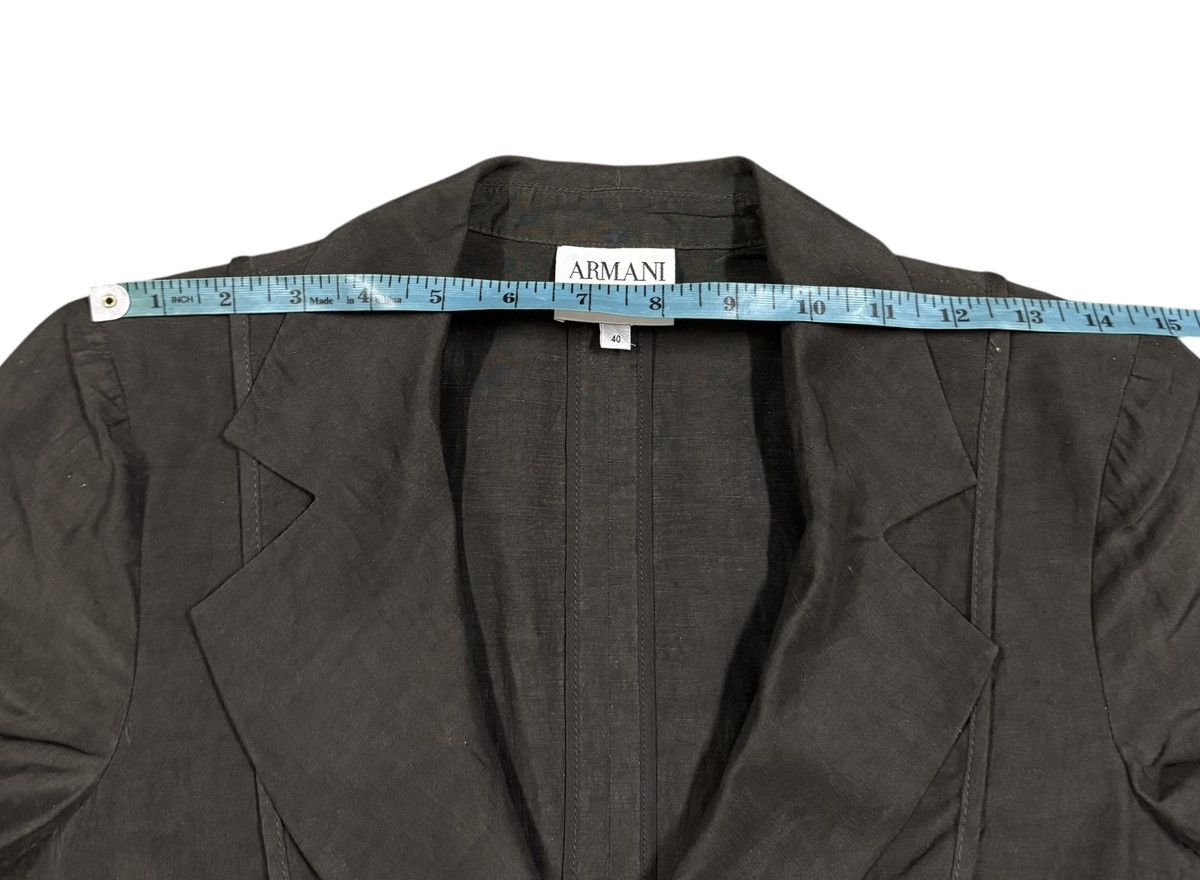 Armani Collezioni Vtg✅Luxury Armani Collezioni Silk Crop Jacket Made In Italy Size M / US 6-8 / IT 42-44 - 19 Thumbnail