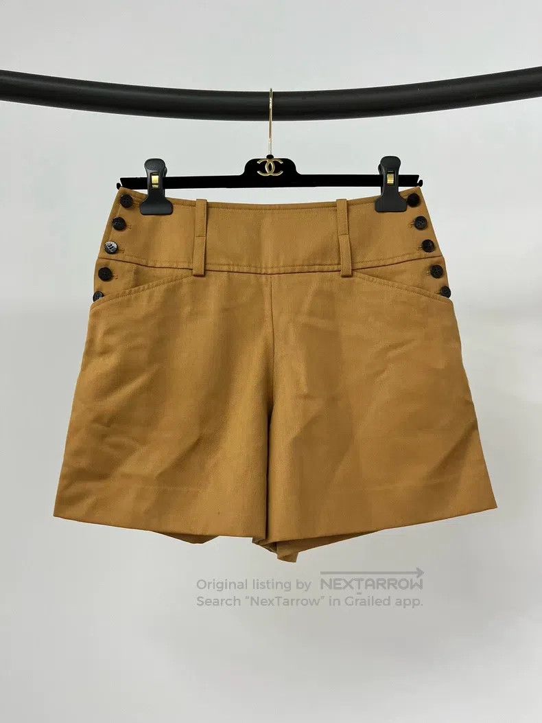 Hermes Hermes Brown side button design short shorts Size 42" / US 20 - 1 Thumbnail