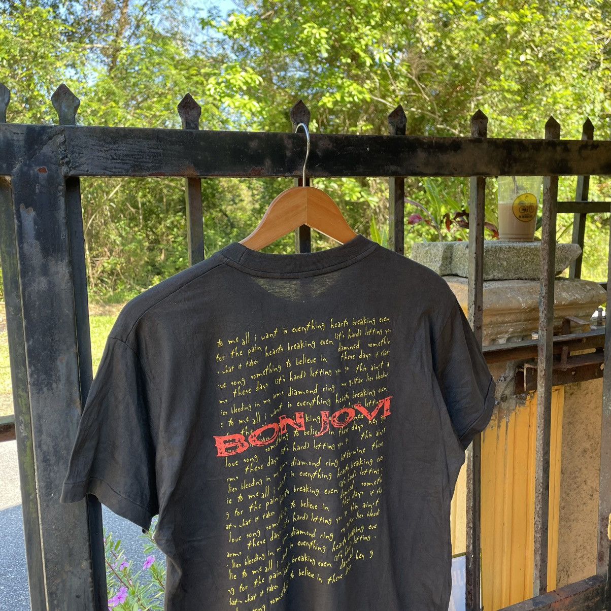 Band Tees × Vintage 🔥Vintage 1996 Bonjovi These Days Japan Tour Promo Tee Size US M / EU 48-50 / 2 - 3 Thumbnail