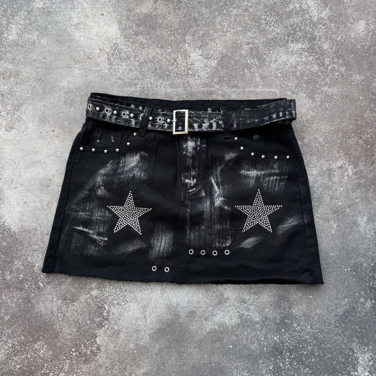 Hysteric Glamour Amazing Vintage Y2K Gothic Cotton Mini Skirt Size 28" / US 6 / IT 42 - 1 Thumbnail