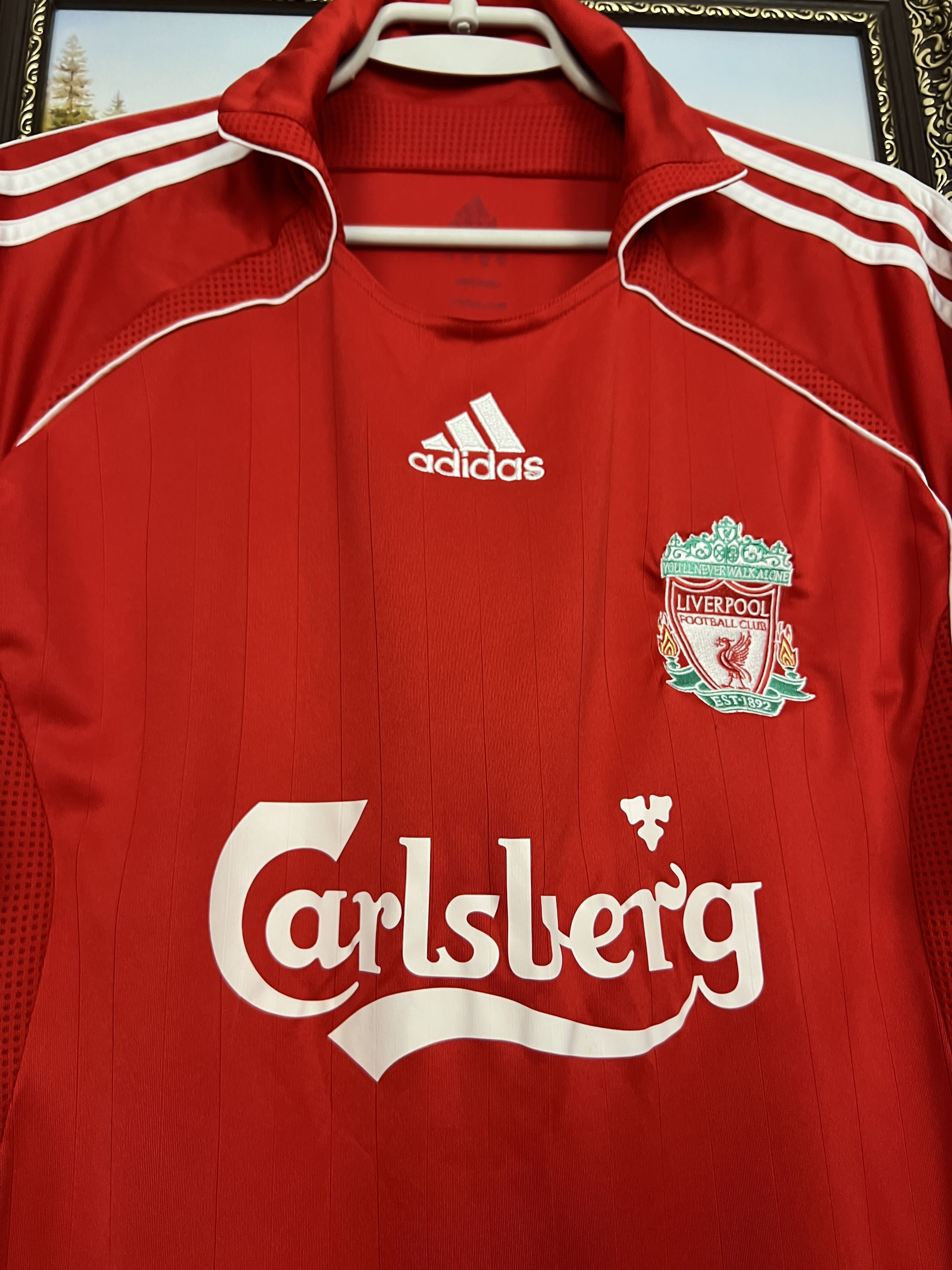 Adidas Liverpool Home football shirt 2006 Soccer Jersey Trikot Size US L / EU 52-54 / 3 - 3 Thumbnail