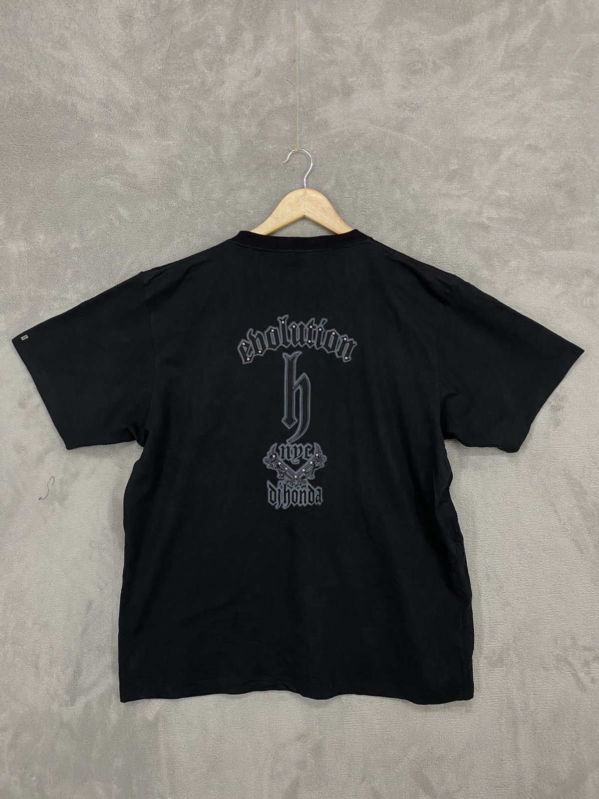Japanese Brand Ebolution DJ HONDA Black T- Shirt Size US XL / EU 56 / 4 - 1 Thumbnail