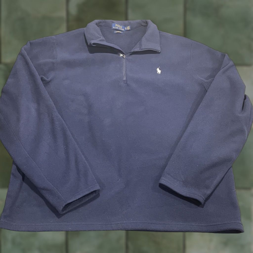 Polo Ralph Lauren Polo Ralph Lauren Performance Jacket Mens XL Blue 1/4 Zip Athletic Casual Size US XL / EU 56 / 4 - 1 Thumbnail
