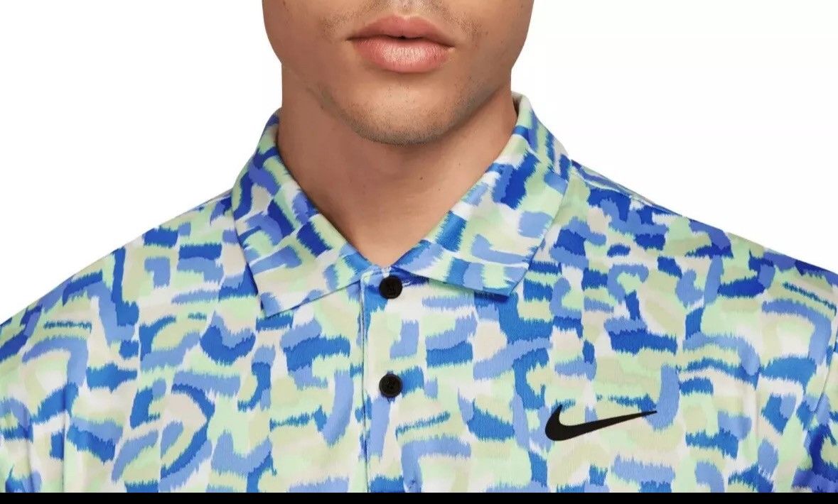 Nike NIKE GOLF TOUR DRI-FIT CONFETTI PRINT POLO SHIRT FD5939-435 Size US M / EU 48-50 / 2 - 5 Thumbnail