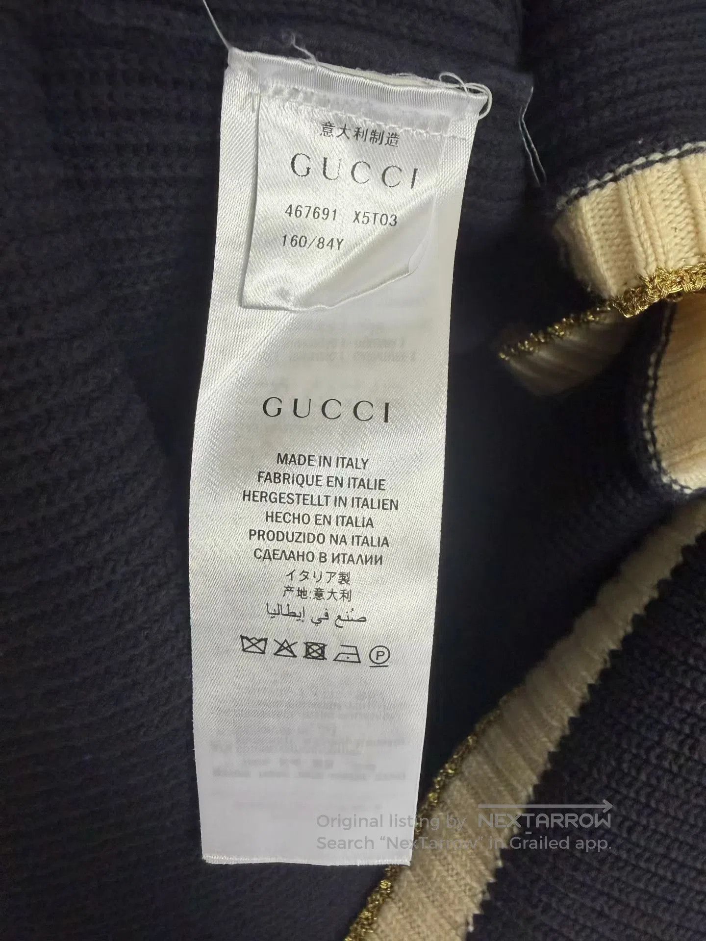 Gucci Guicci Gold Thread Pearl Button Cardigan| Size US XS / EU 42 / 0 - 4 Thumbnail
