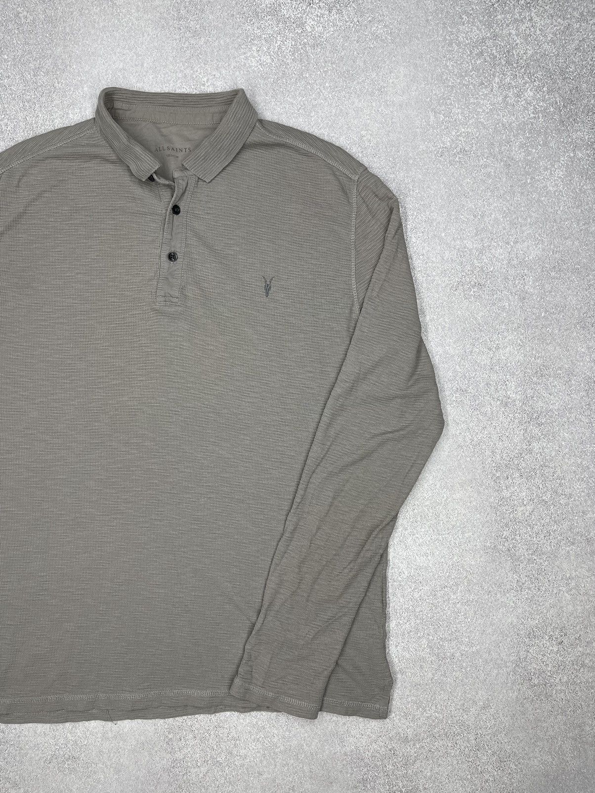 Allsaints Mens AllSaint Clash Longsleeve Polo Size M Size US M / EU 48-50 / 2 - 3 Thumbnail