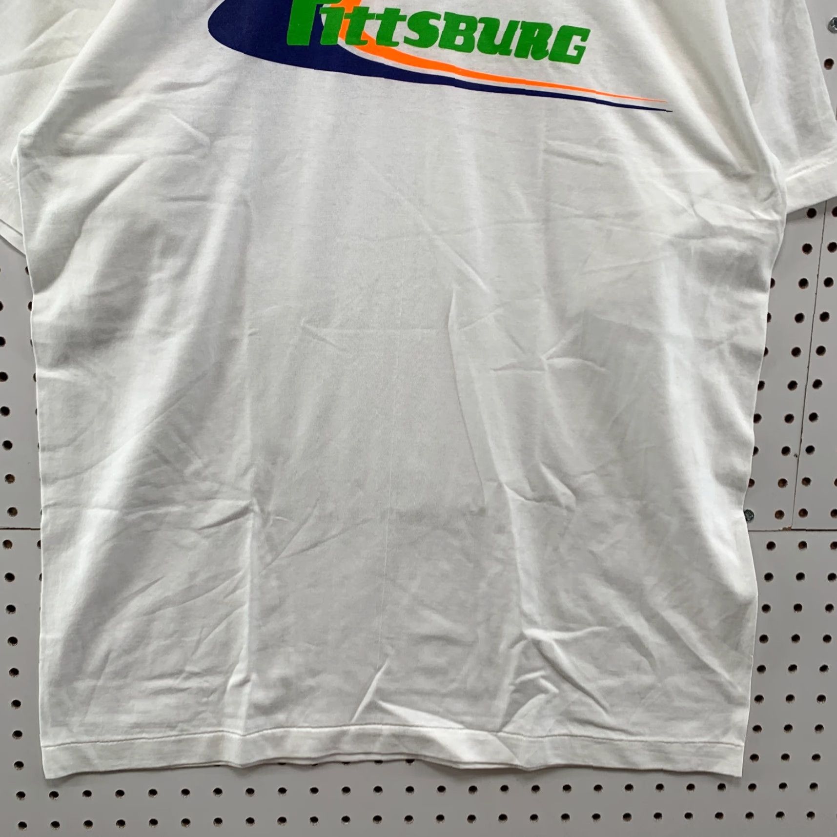 Vintage VINTAGE PITTSBURGH Kansas Shirt White Single Stitch Mens XL 22X29.5 80s Shirt 80s Men White Shirt-Cotton Polyester Size US XL / EU 56 / 4 - 6 Thumbnail