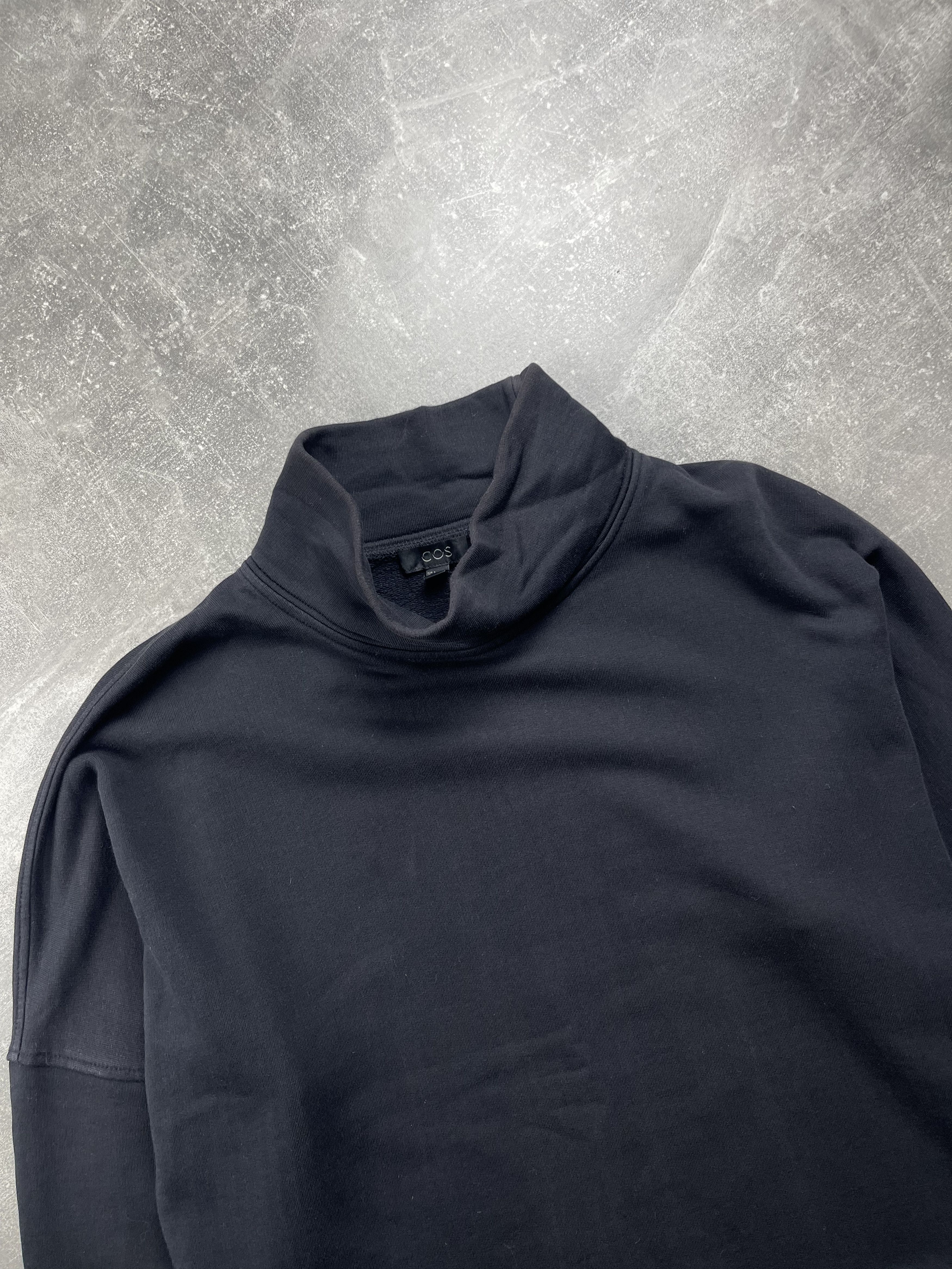 Cos COS black high neck cotton sweatshirt streetwear Japanese Size US L / EU 52-54 / 3 - 3 Thumbnail