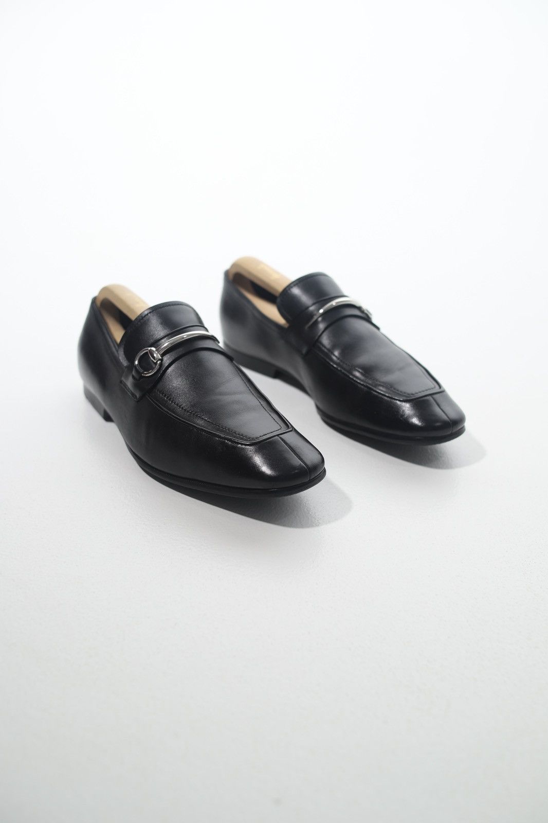 Gucci GUCCI Loafers Leather Shoes HORSEBIT Black Men’s Size US 9 / EU 42 - 1 Thumbnail