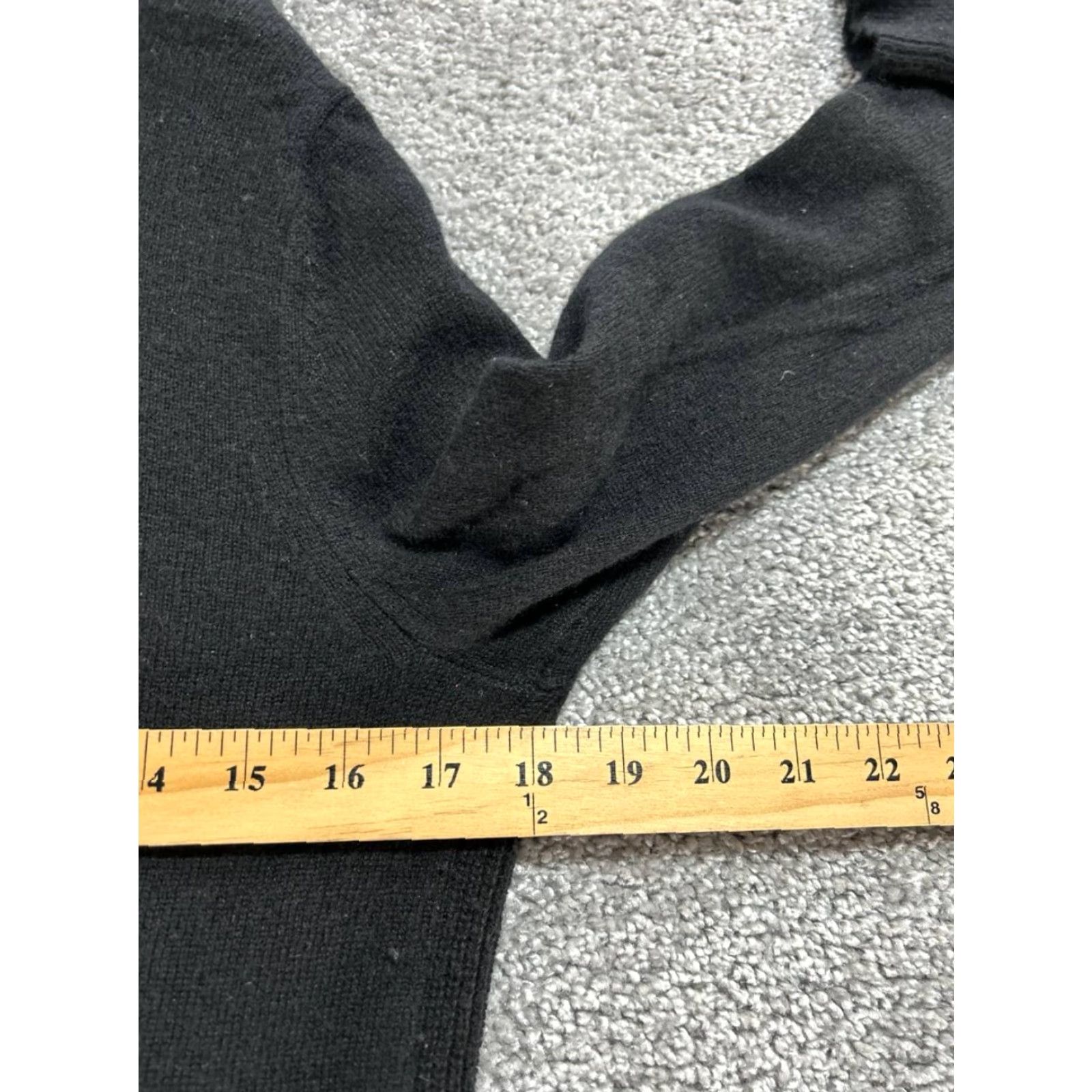 Theory Theory Cardigan Womens Medium Black Cashmere Knit Open Front Sweater Size M / US 6-8 / IT 42-44 - 6 Thumbnail