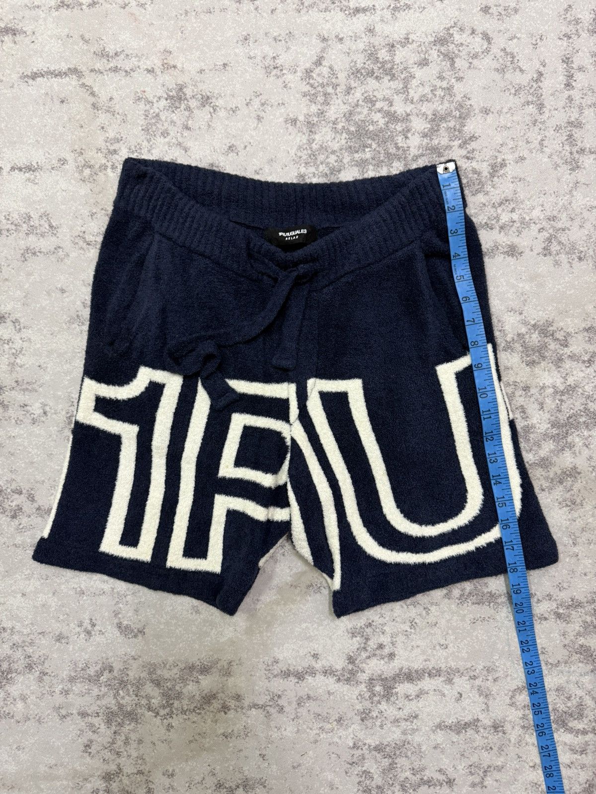 Japanese Brand 1PIU1UGUALE3 relax full print fleece short pants Size US 29 - 16 Thumbnail