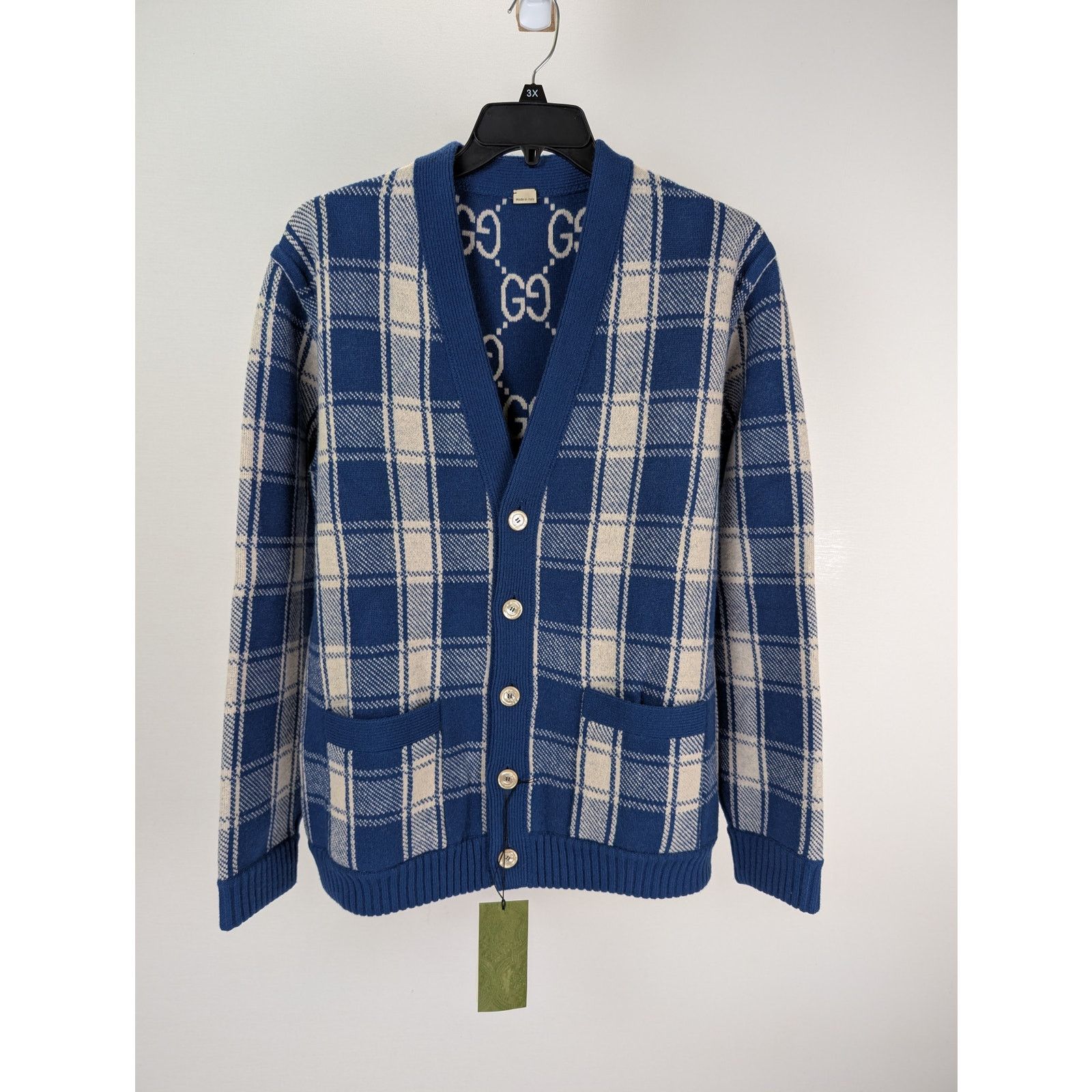 Gucci o1rshd1 GG Embroidered Blazer Piping Detail Blazers Sweater Size US M / EU 48-50 / 2 - 1 Thumbnail