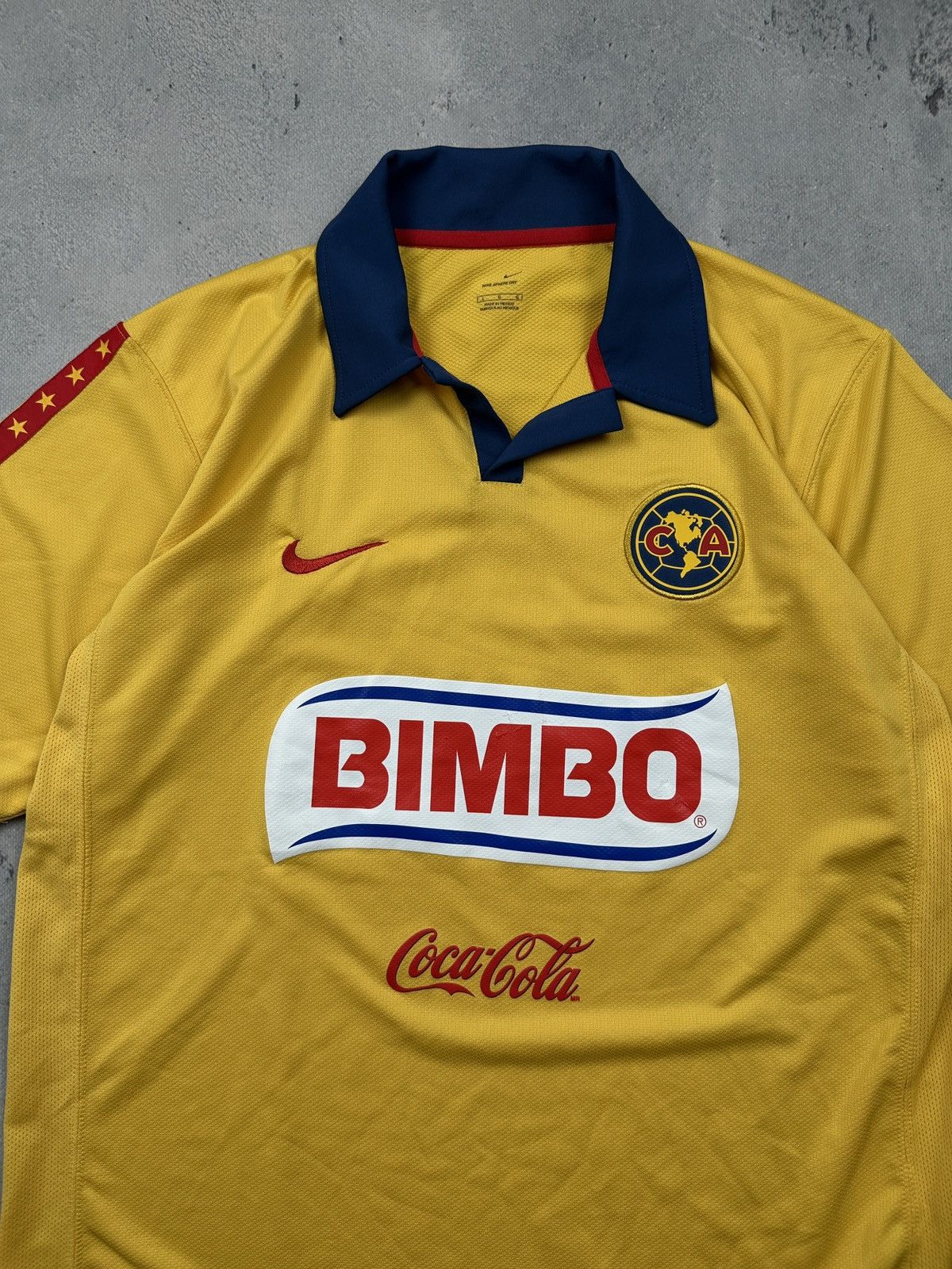 Nike Vintage 2006 Club America Nike Home Jersey Yellow Bimbo Size US L / EU 52-54 / 3 - 16 Thumbnail